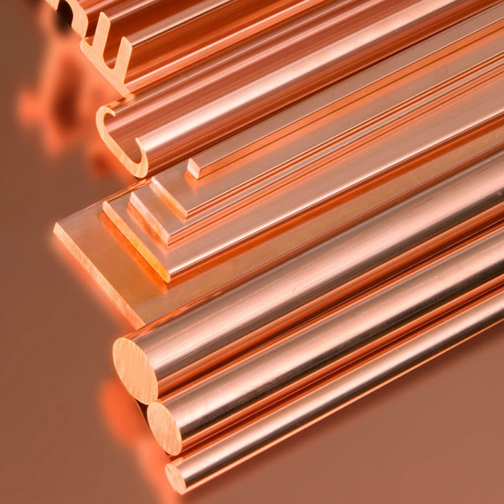 Copper & Copper Alloys Bars, Tubes, Bus Bars, C & H Clamps, Wire & Rope Conductor, Coils, Strips, Rods, Profiles Manufacturer