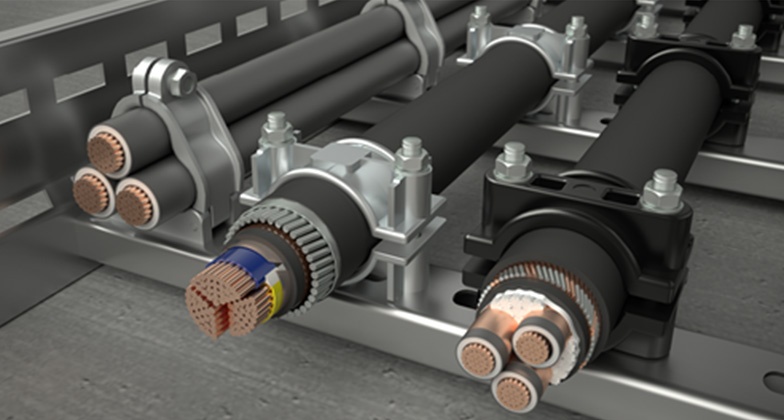 Cable Cleat For Single / Multi-Core Application Supplier