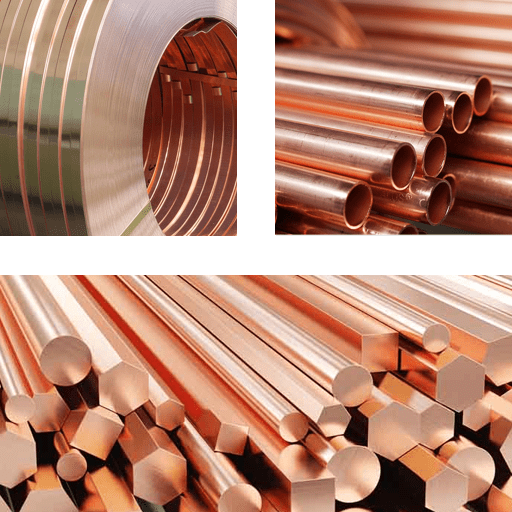 Copper & Copper Alloys Pipes, Strips, Bars, Tubes, Rods, Profiles