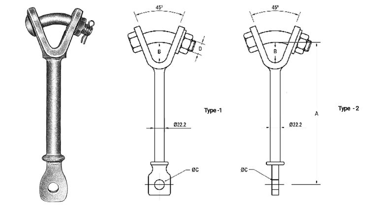 Hot Line Y Clevis Eye Supplier