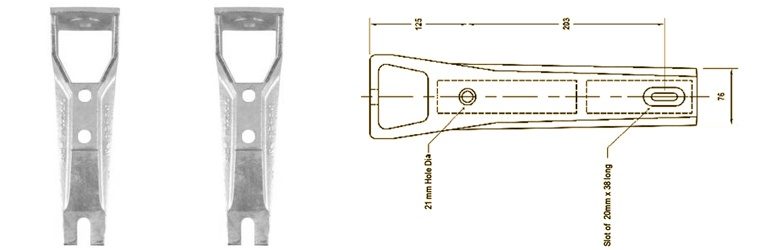 Pole Bracket Vertical Post Supplier